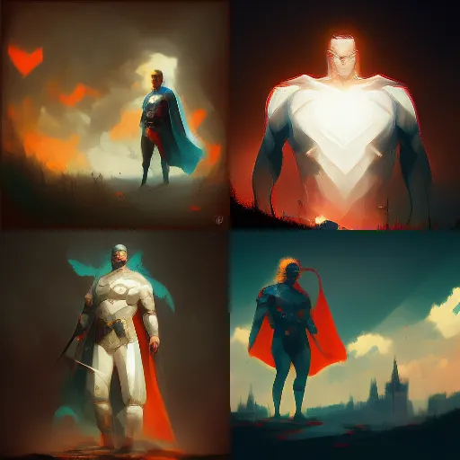 “hero”: the archetypal image of the humongously chested hero in a spandex suit.